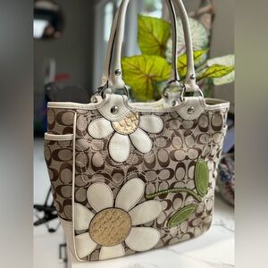 Coach Limited Edition Floral Appliqué Bleecker Tote #F14724